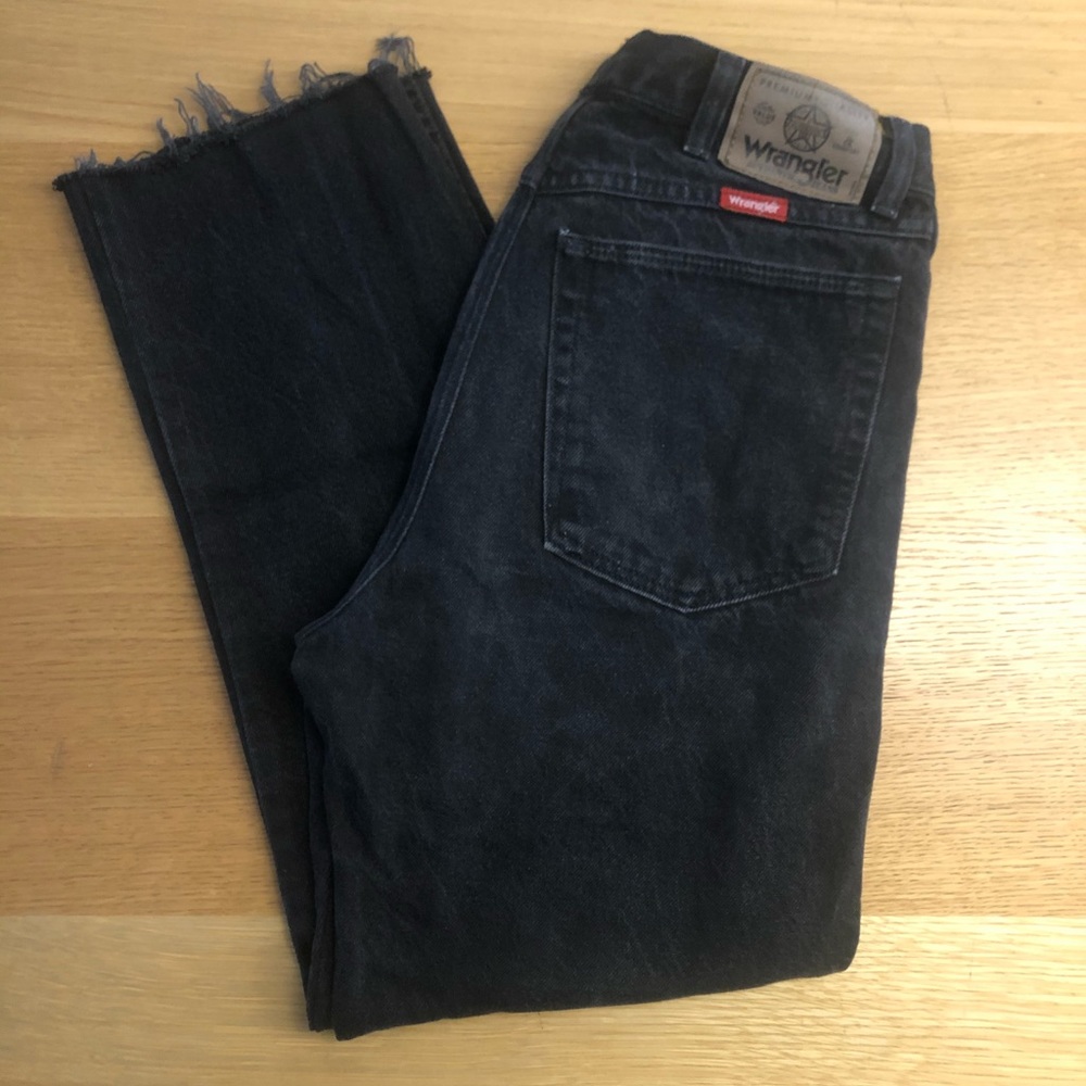 Vintage Wrangler Straight Cut Jeans  - Black